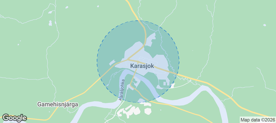 Karasjok Airbnb map